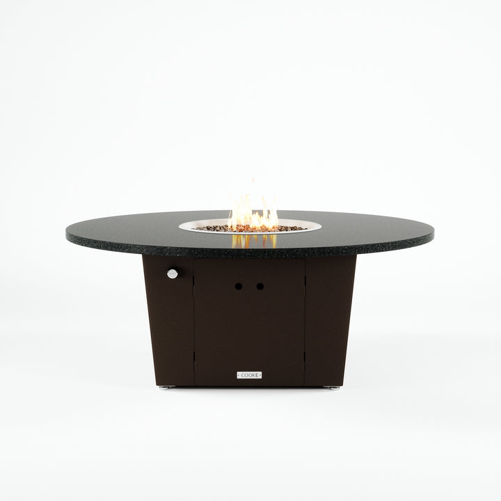 COOKE Olympic Fire Pit Table 55'' Diameter x 22" - Stone Top