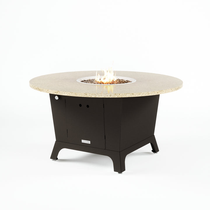 COOKE Olympic Fire Pit Table 55'' Diameter x 30" - Stone Top