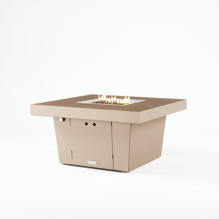 COOKE Parkway Fire Pit Table 40" x 40" x 21" - Aluminum Top