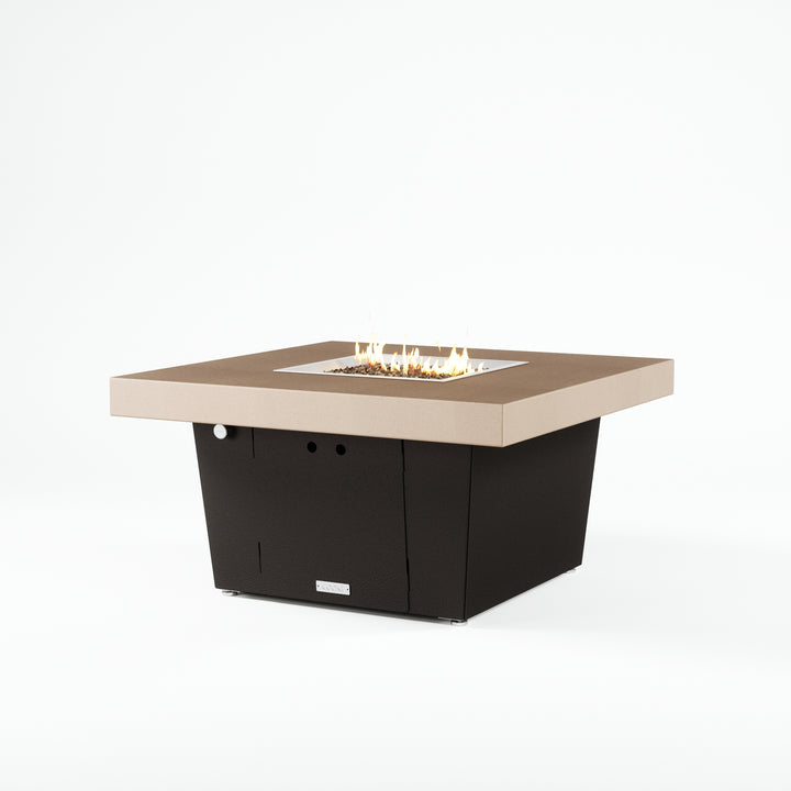 COOKE Parkway Fire Pit Table 40" x 40" x 21" - Aluminum Top