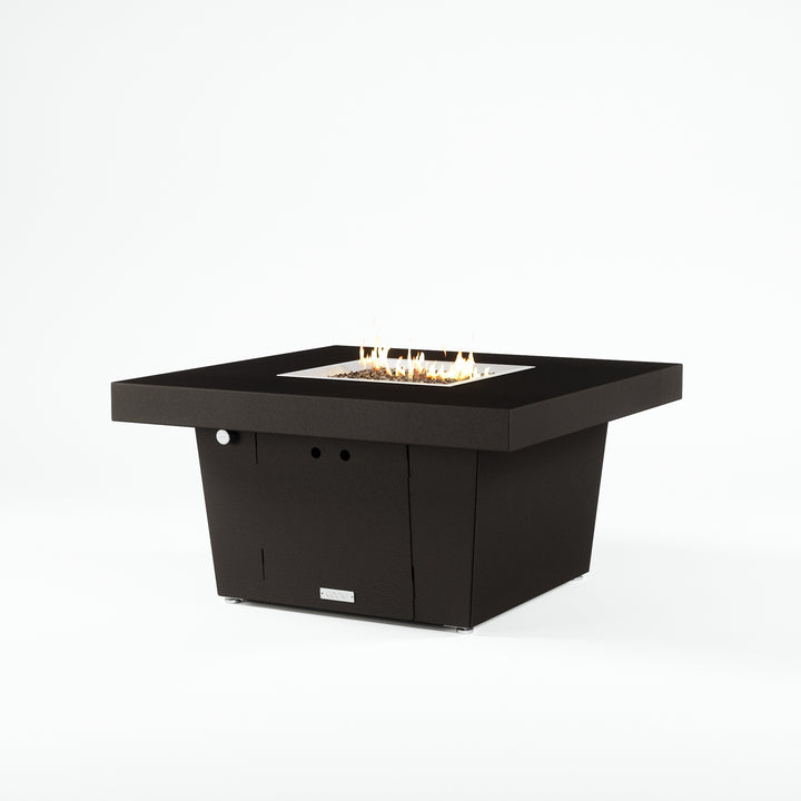 COOKE Parkway Fire Pit Table 40" x 40" x 21" - Aluminum Top