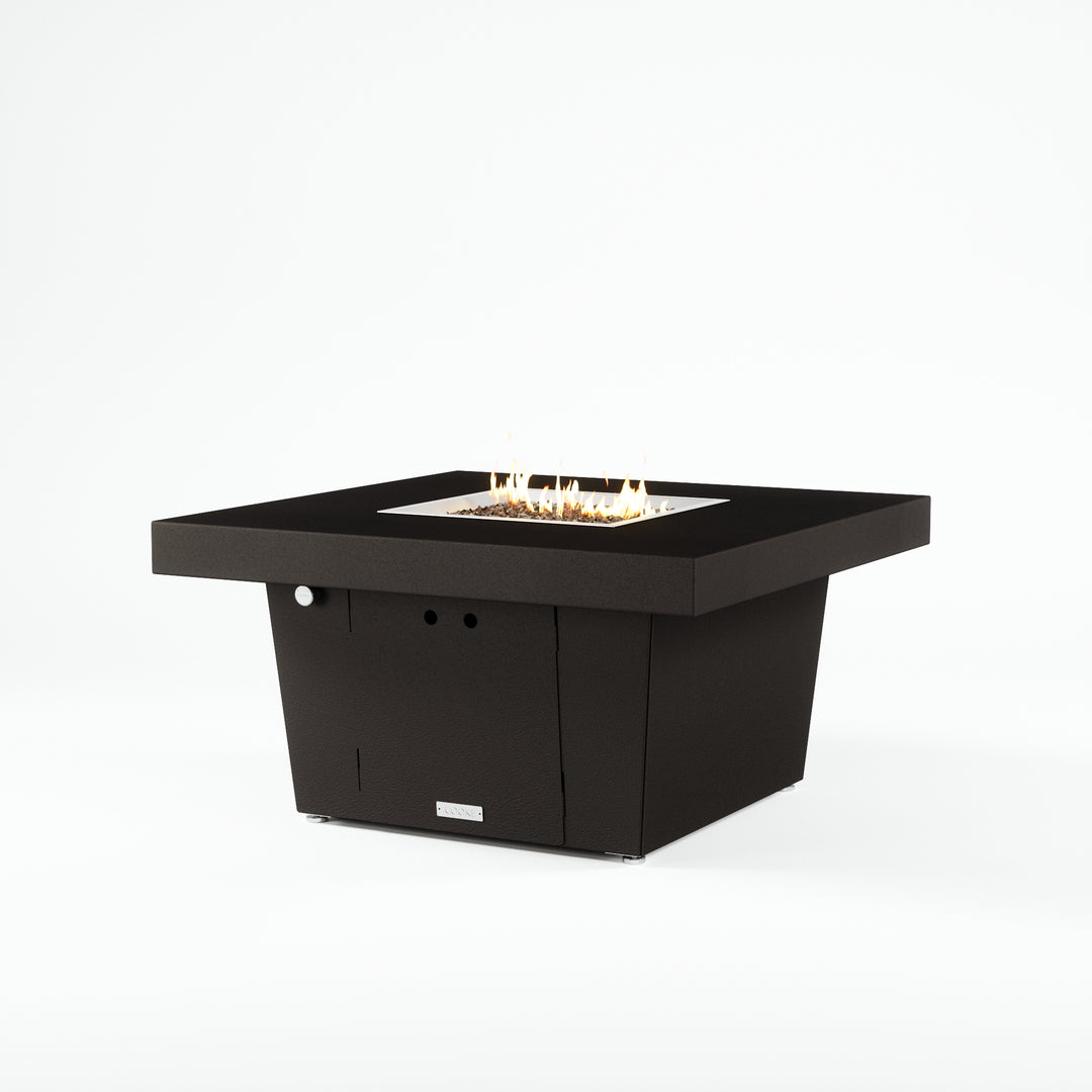 COOKE Parkway Fire Pit Table 40" x 40" x 21" - Aluminum Top