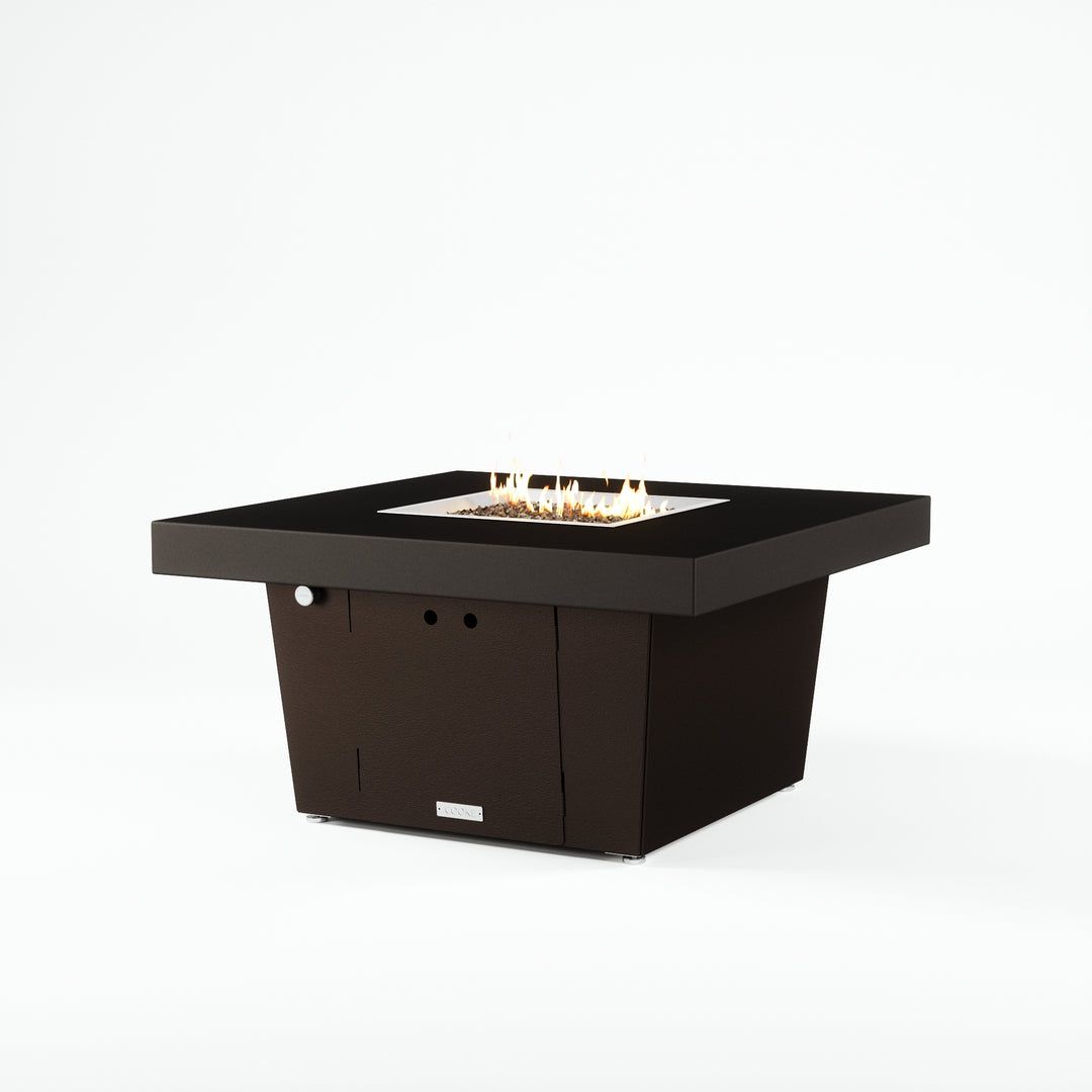 COOKE Parkway Fire Pit Table 40" x 40" x 21" - Aluminum Top