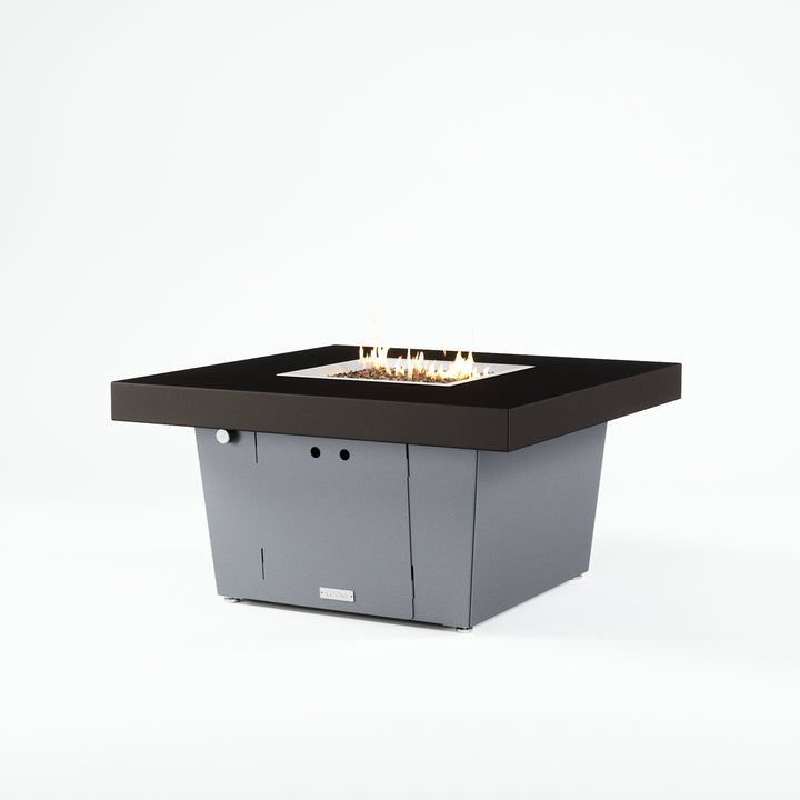 COOKE Parkway Fire Pit Table 40" x 40" x 21" - Aluminum Top
