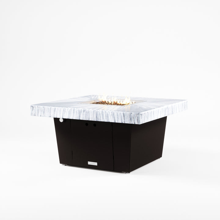 COOKE Parkway Fire Pit Table 40" x 40" x 21" - Aluminum Top