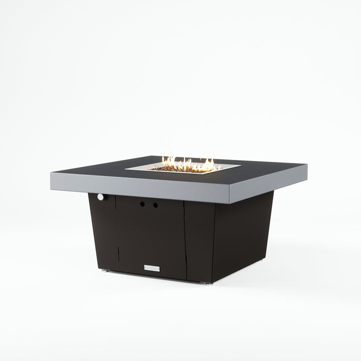 COOKE Parkway Fire Pit Table 40" x 40" x 21" - Aluminum Top