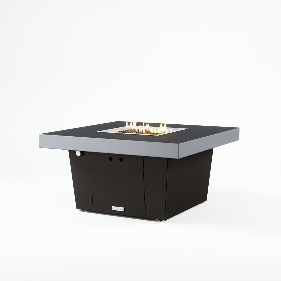 COOKE Parkway Fire Pit Table 40" x 40" x 21" - Aluminum Top
