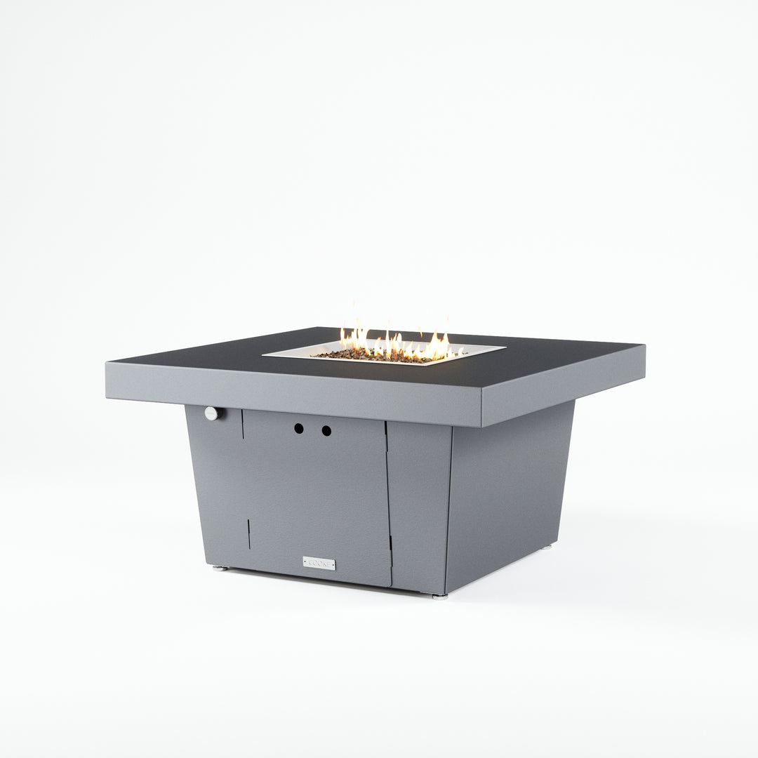 COOKE Parkway Fire Pit Table 40" x 40" x 21" - Aluminum Top