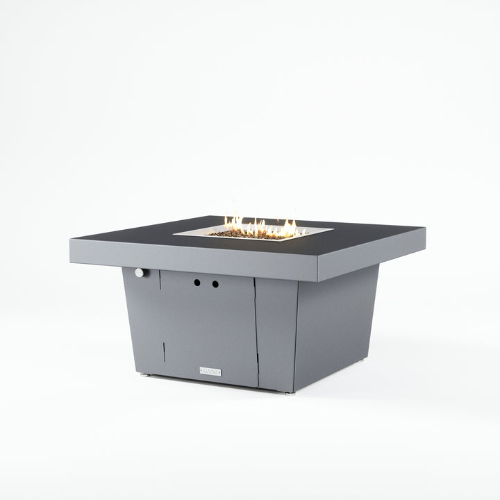 COOKE Parkway Fire Pit Table 40" x 40" x 21" - Aluminum Top