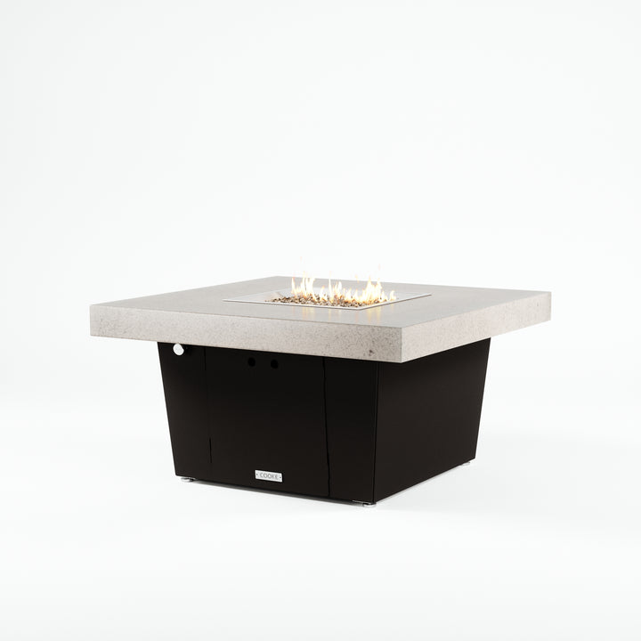COOKE Parkway Fire Pit Table 40" x 40" x 21" - Stone Top