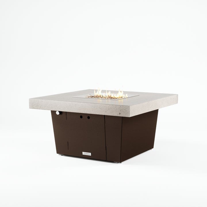 COOKE Parkway Fire Pit Table 40" x 40" x 21" - Stone Top