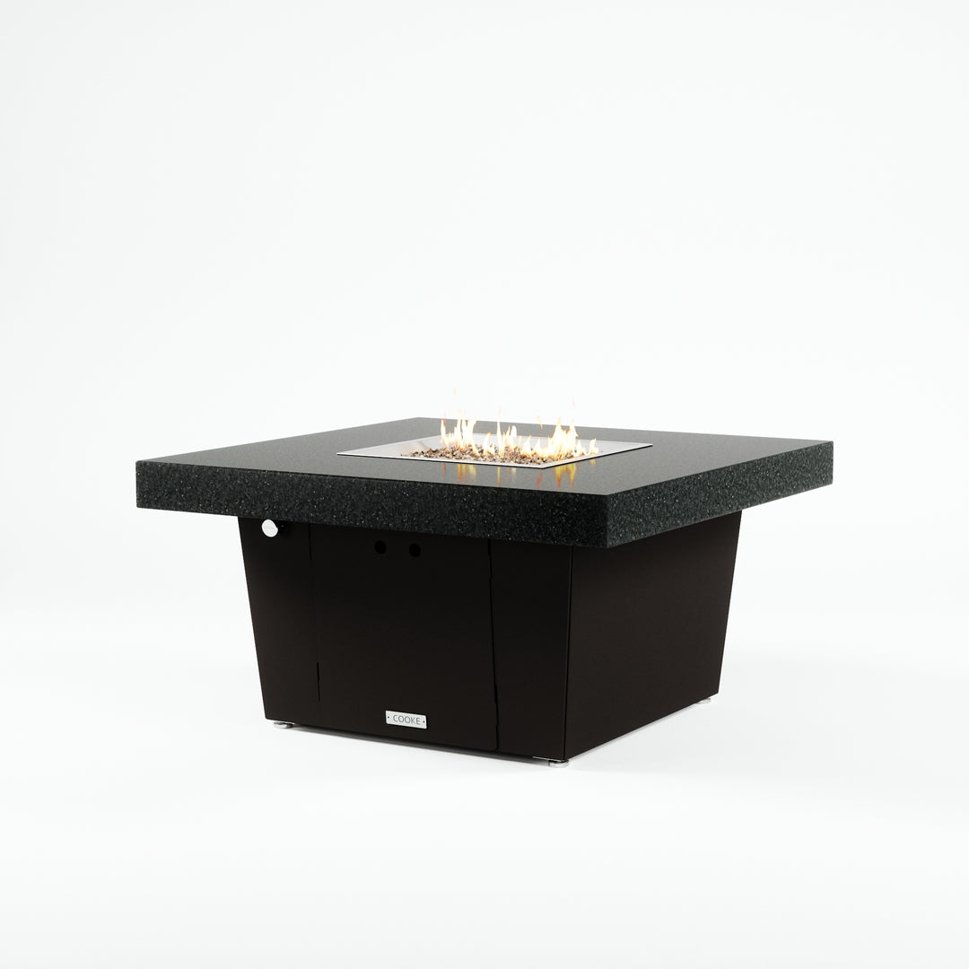 COOKE Parkway Fire Pit Table 40" x 40" x 21" - Stone Top