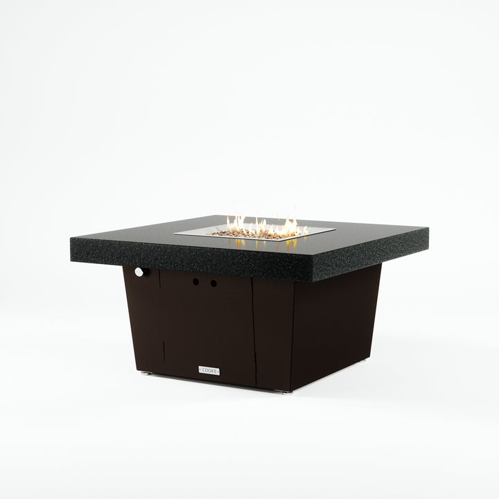 COOKE Parkway Fire Pit Table 40" x 40" x 21" - Stone Top