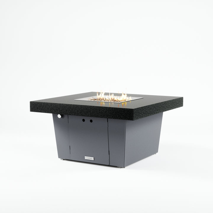 COOKE Parkway Fire Pit Table 40" x 40" x 21" - Stone Top
