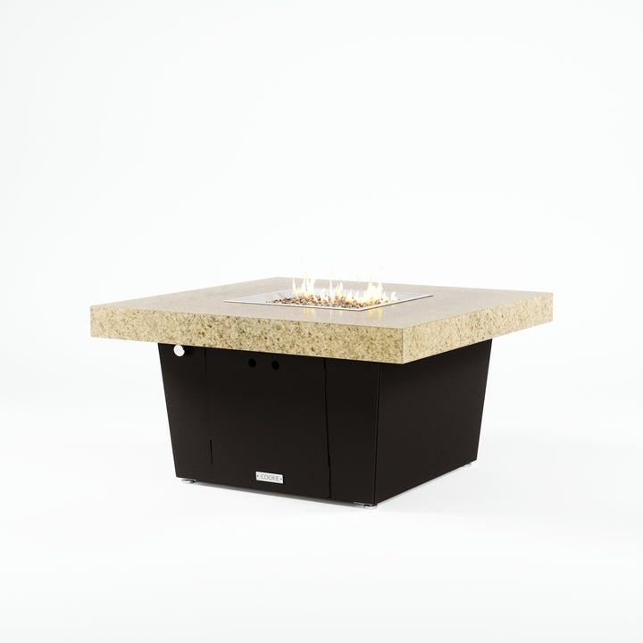 COOKE Parkway Fire Pit Table 40" x 40" x 21" - Stone Top