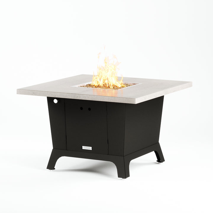 COOKE Parkway Fire Pit Table 44" x 44" x 30" - Stone Top