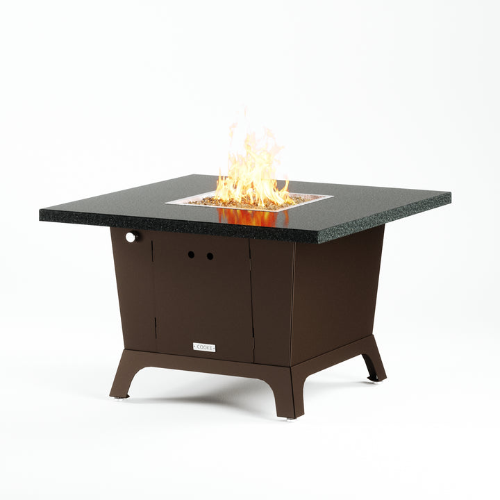 COOKE Parkway Fire Pit Table 44" x 44" x 30" - Stone Top