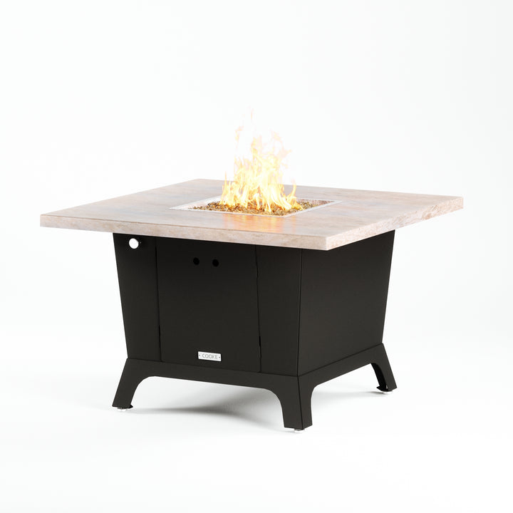 COOKE Parkway Fire Pit Table 44" x 44" x 30" - Stone Top