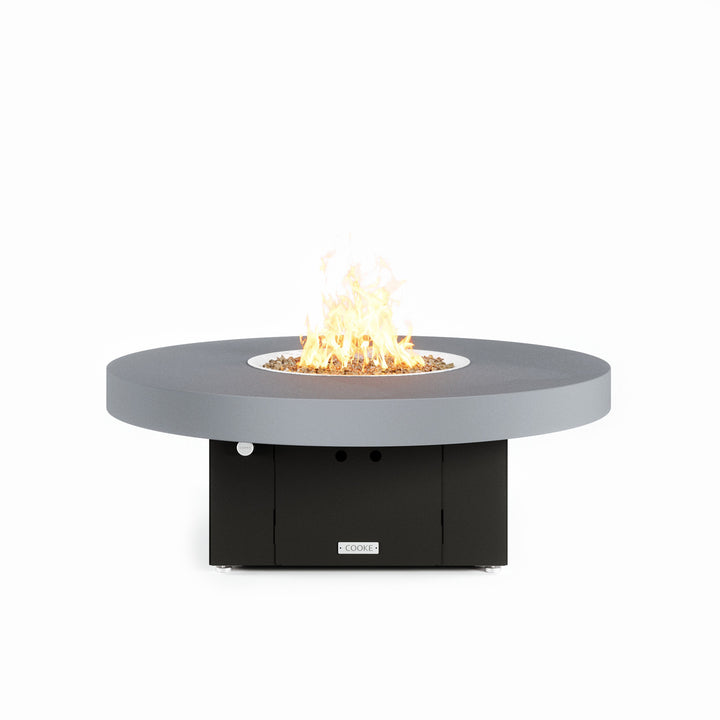 COOKE Santa Barbara Fire Pit Table 48" Diameter x 17" - Aluminum Top