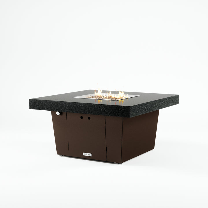 COOKE Parkway Fire Pit Table 40" x 40" x 21" - Stone Top