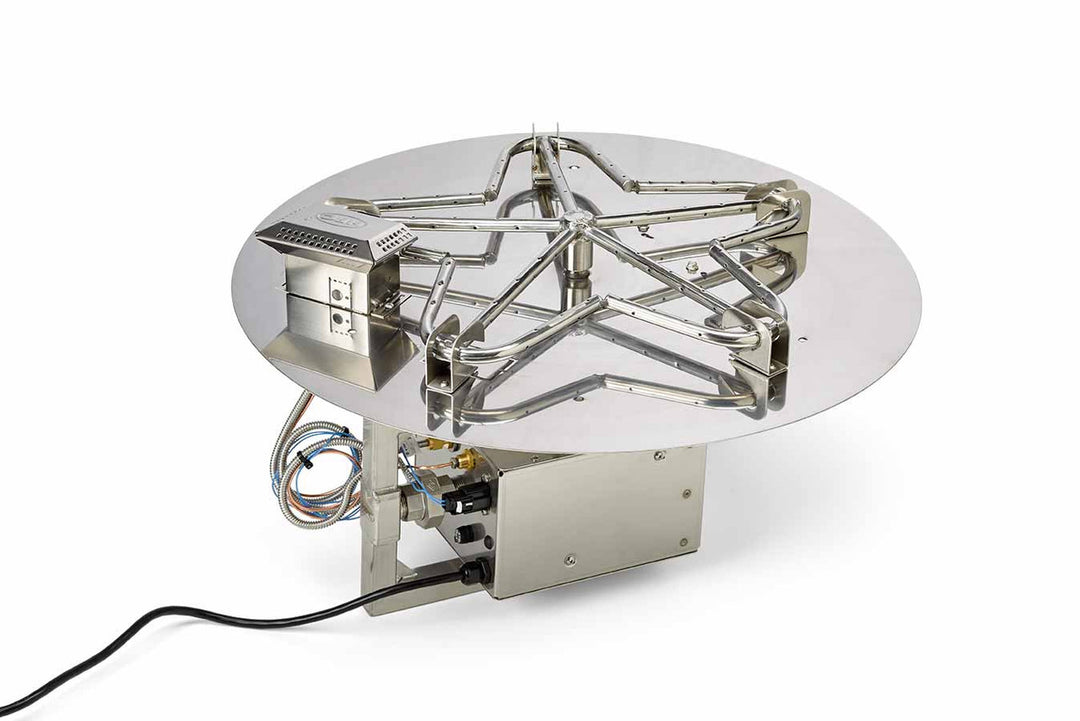 Hearth Products Controls - 36" Round Flat Fire Pit Insert - EI Series - HIGH/LOW