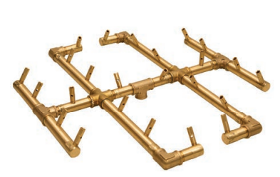 Crossfire 240K BTU Original Brass Burner - CFB240 - Square Opening