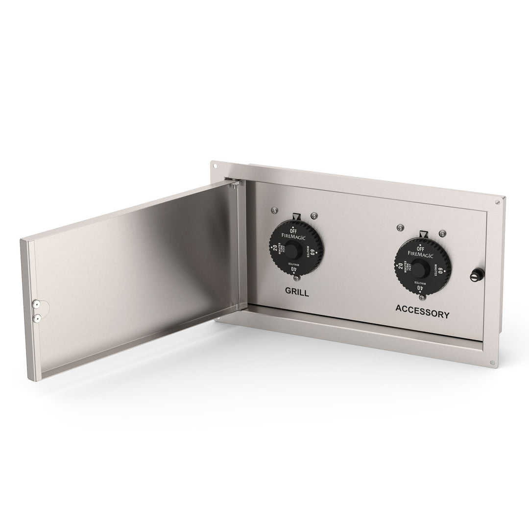Fire Table Timer Fire Magic - Stainless Steel Double Gas Timer Box – SoCal Firepits