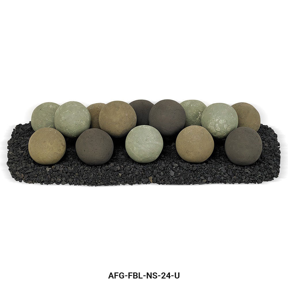 American Fire Glass  - Lite Stone Ball Set (Uniform 4")