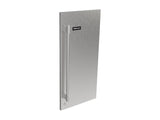 Perlick G5 Luxe 15" Stainless Steel Solid Door Panel with Knurled Handle – Right Hinge, Locking