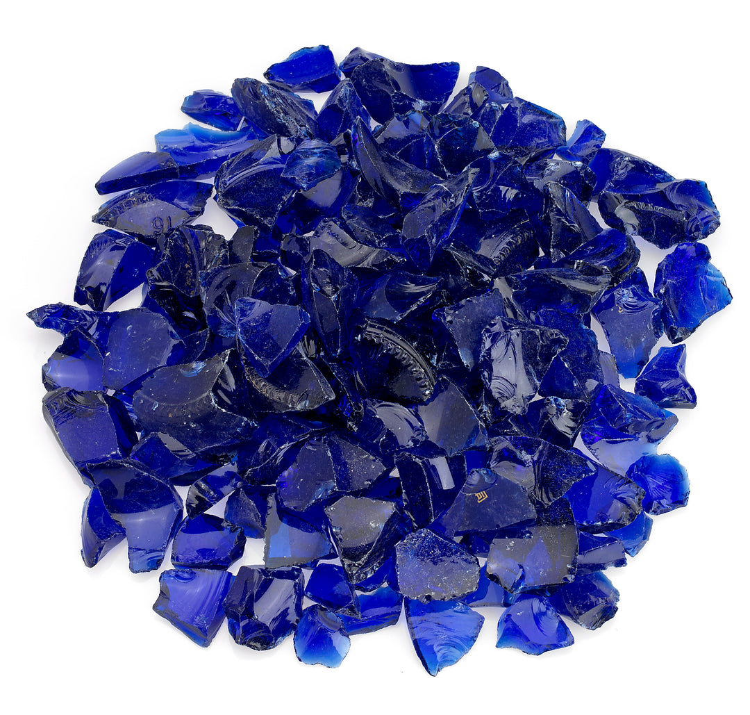 American Fire Glass - Recycled Fire Pit Glass  - Multiple Color Options - 10 lbs