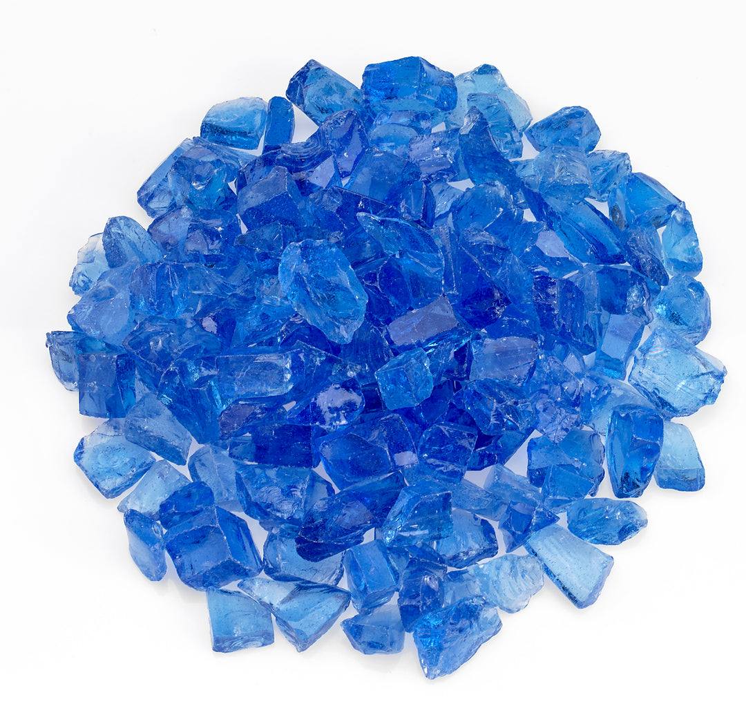 American Fire Glass - Recycled Fire Pit Glass  - Multiple Color Options - 10 lbs