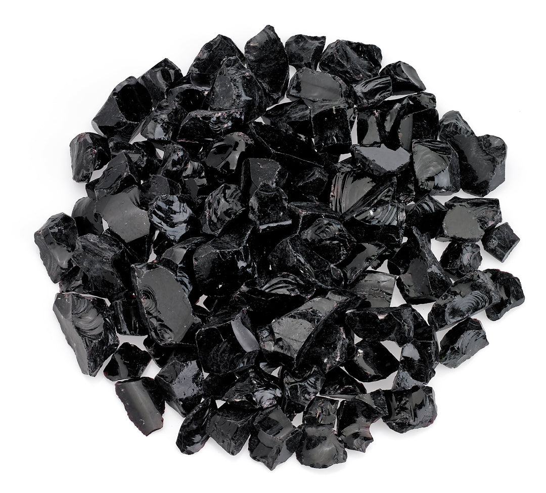 American Fire Glass - Recycled Fire Pit Glass  - Multiple Color Options - 10 lbs