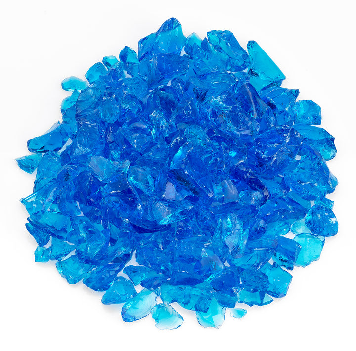 American Fire Glass - Recycled Fire Pit Glass  - Multiple Color Options - 10 lbs