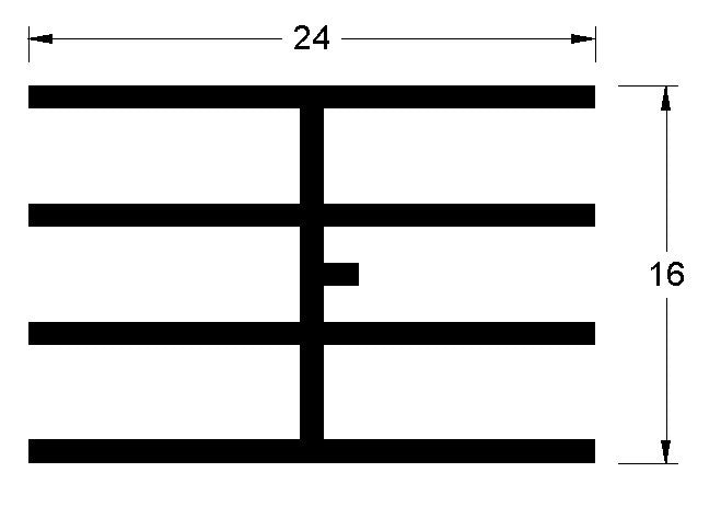 triple h shaped burner
