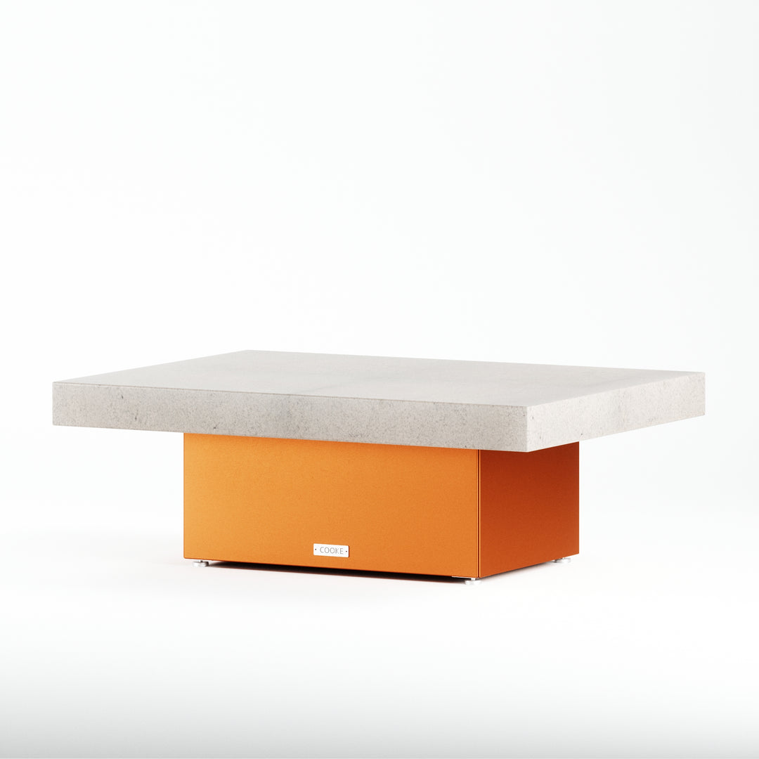 COOKE Santa Barbara Coffee Table 48" x 36" x 17" - Stone Top