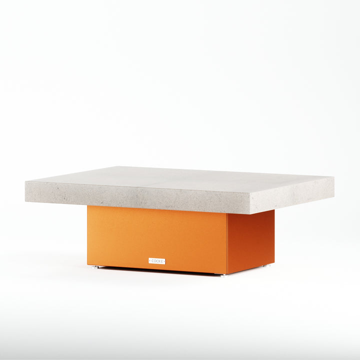 COOKE Santa Barbara Coffee Table 48" x 36" x 17" - Stone Top