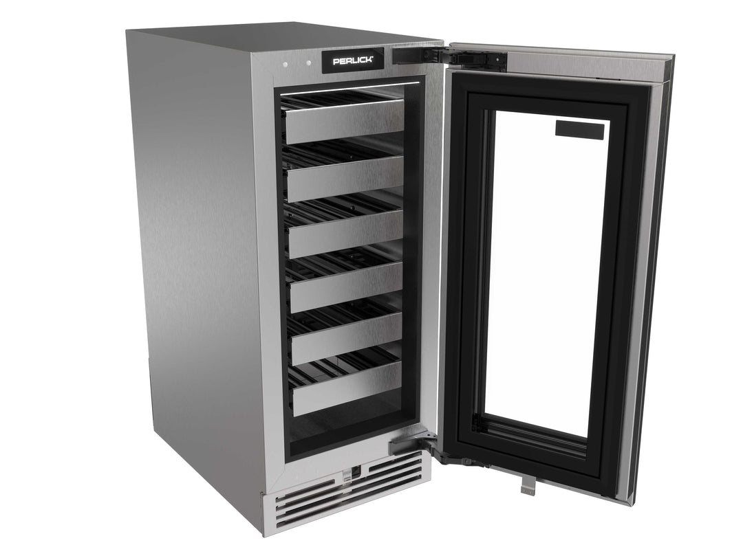 Perlick G5 Luxe 15" Wine Reserve – Glass Door, Panel Ready