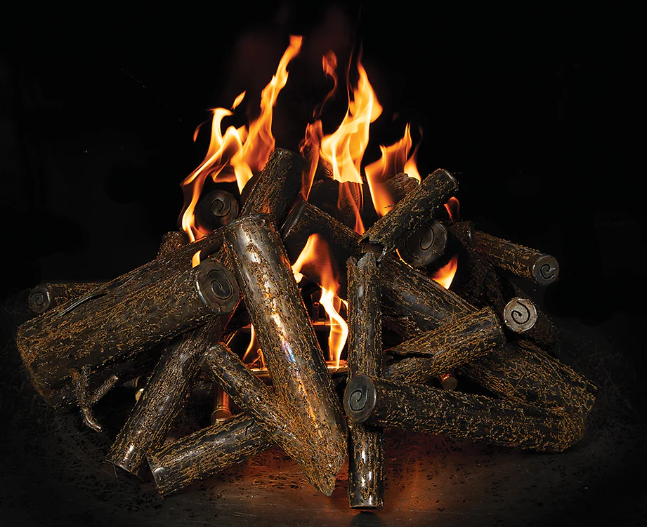 Steel Log Set for Fire Pits – Handcrafted Decorative Gas Logs (18"–36")