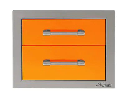 Alfresco 17-Inch Stainless Steel Soft-Close Double Drawer