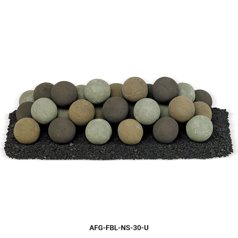 American Fire Glass  - Lite Stone Ball Set (Uniform 4")