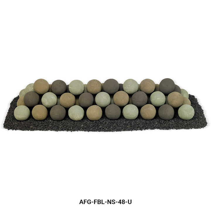 American Fire Glass  - Lite Stone Ball Set (Uniform 4")