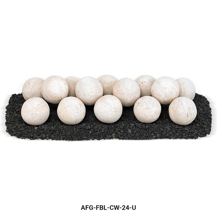 American Fire Glass  - Lite Stone Ball Set (Uniform 4")