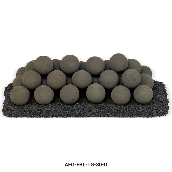 American Fire Glass  - Lite Stone Ball Set (Uniform 4")