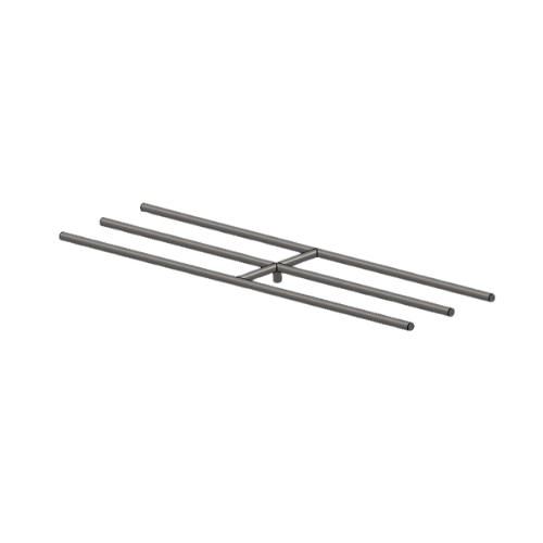 30"x11" Double Stainless Steel H-Shaped Burner for Fire Pits
