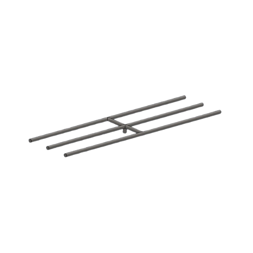 30"x11" Double Stainless Steel H-Shaped Burner for Fire Pits