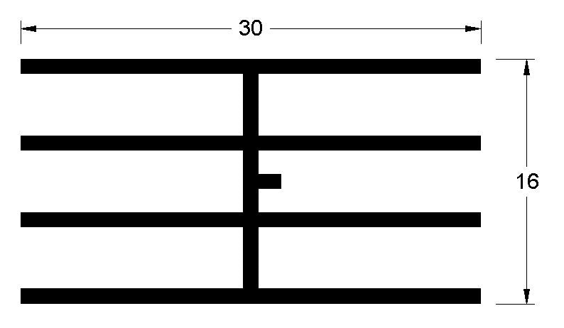 triple h shaped burner