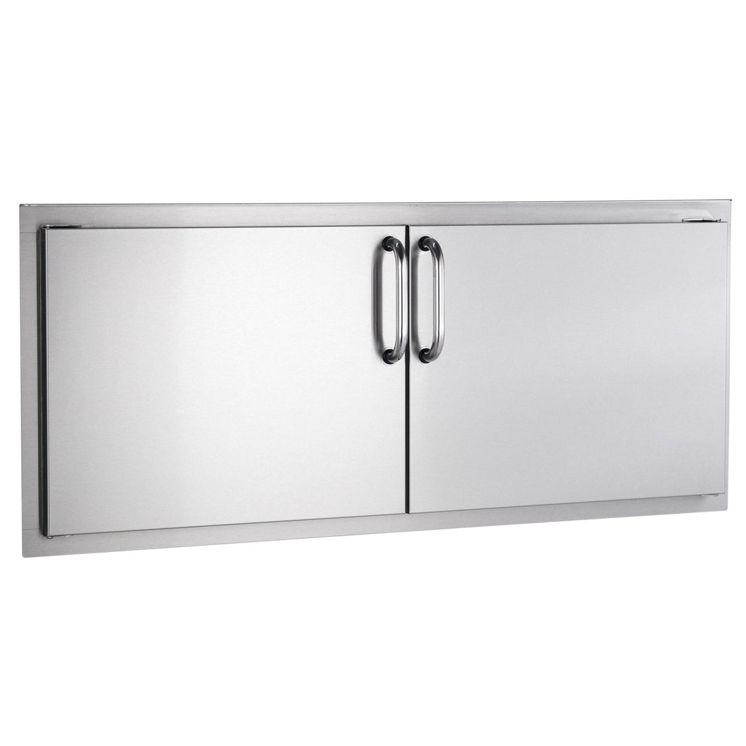 Fire Magic - 35” x 115” Contemporary Pre-Fab Grill Island Bundle with Double Drawer Cut-out - Custom BBQ Island