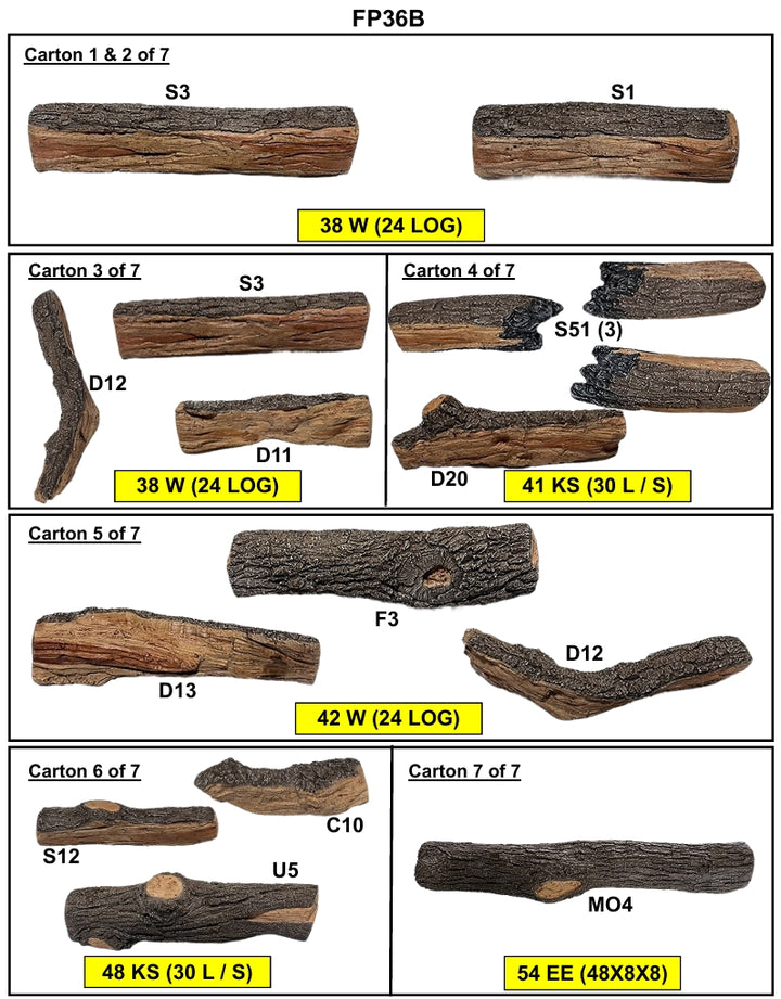 Rasmussen - Fire Pit Bark/Split Medium Log Stacks