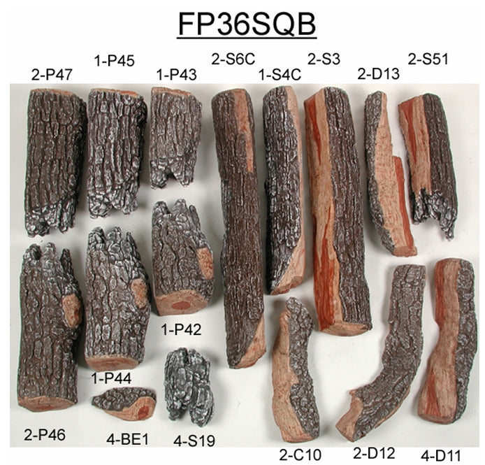 Rasmussen - Fire Pit Bark/Split Medium Log Stacks