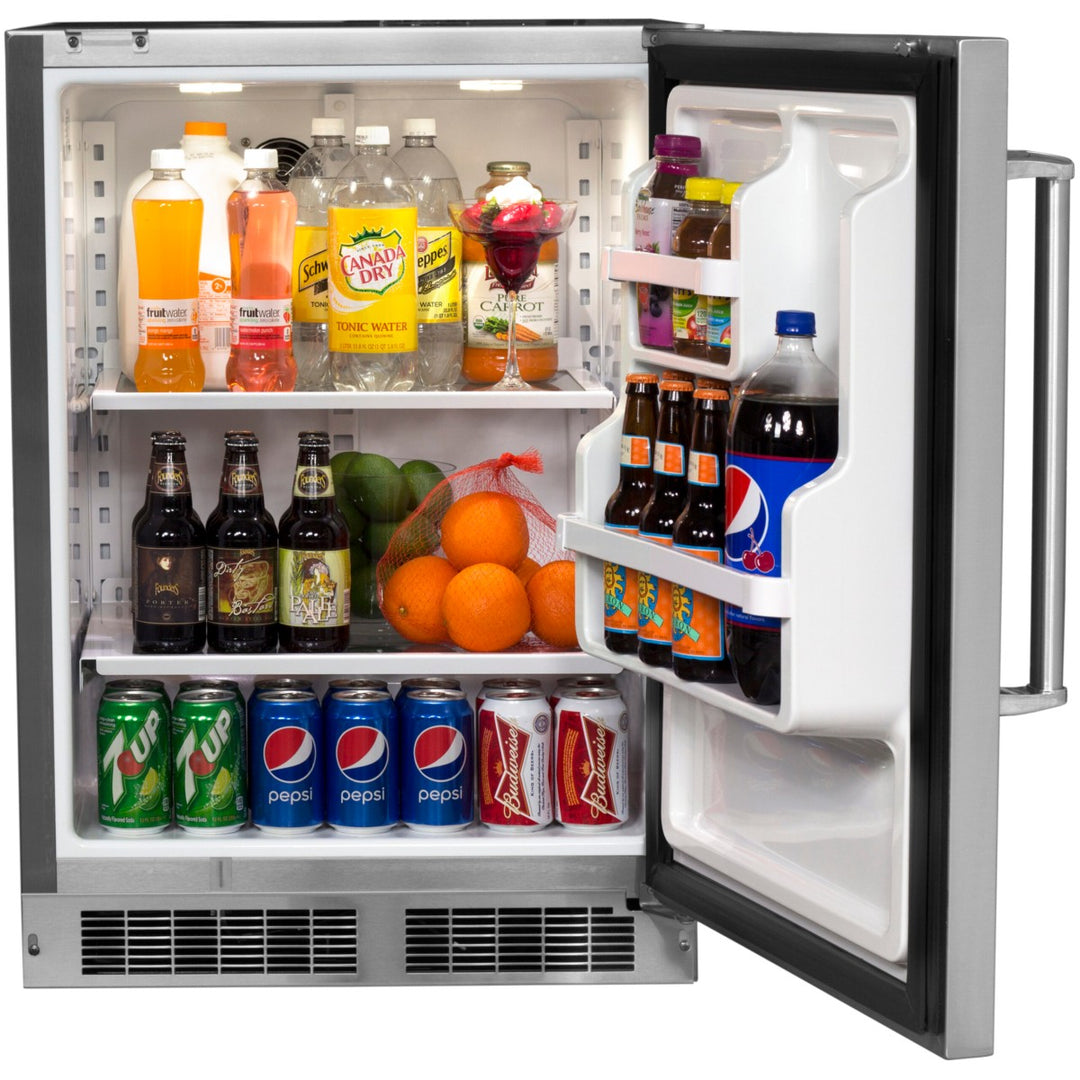 Fire Magic 3589-DR 24-Inch Outdoor Rated Stainless Steel Refrigerator – Right Hinge